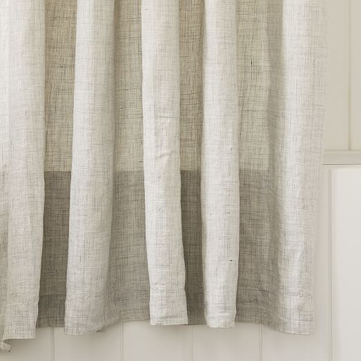 European Flax Linen Shower Curtain West Elm