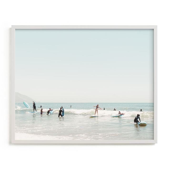 Surf School Framed Wall Art by Minted for West Elm | West Elm