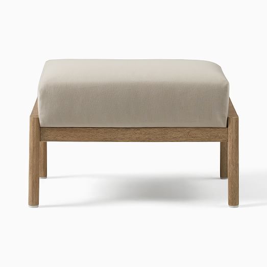 Mid-Century Outdoor Ottoman | West Elm