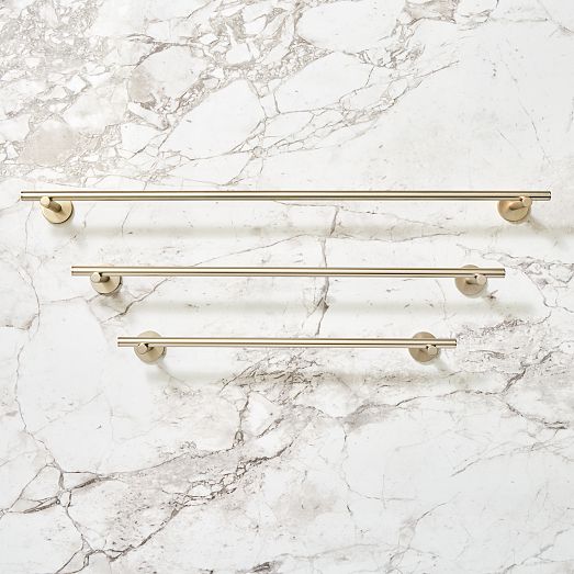 Modern Overhang Bathroom Hardware Brushed Nickel West Elm