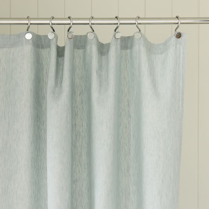 European Flax Linen Shower Curtain West Elm