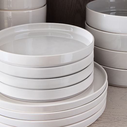 Straight-Sided Stoneware Dinnerware (Set of 16) | West Elm