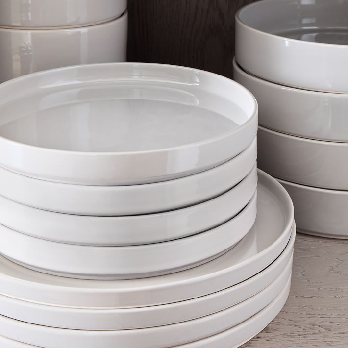 StraightSided Stoneware Dinnerware (Set of 16) West Elm
