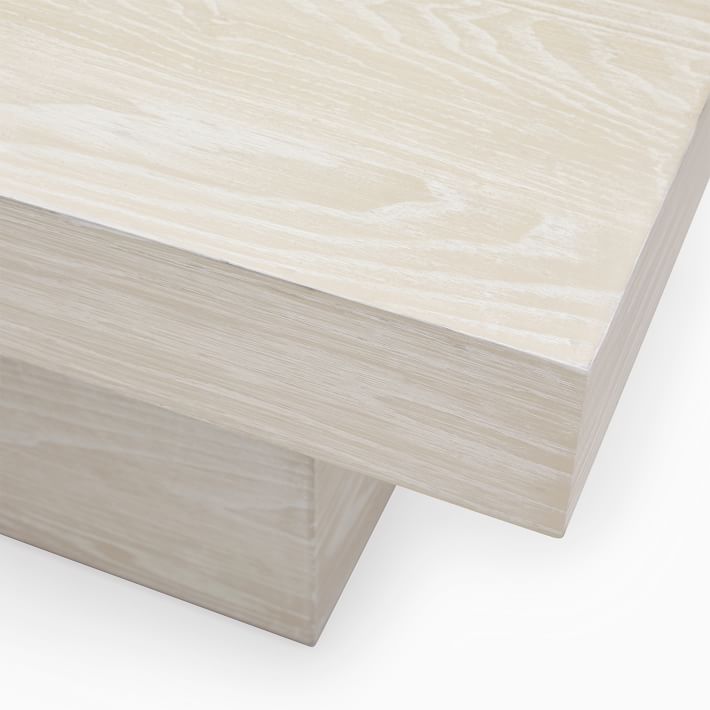 Volume Pedestal Coffee Table (44") Wood West Elm