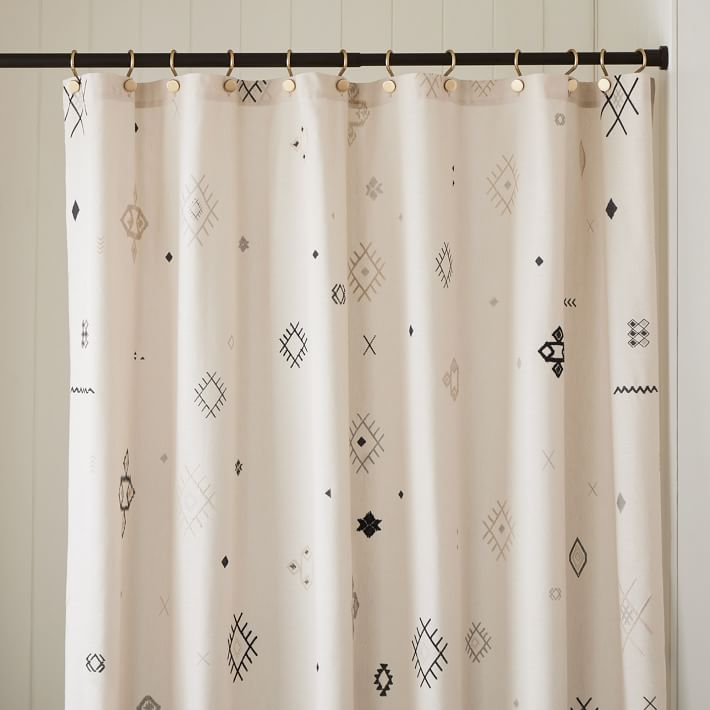 Embroidered Aziza Shower Curtain West Elm