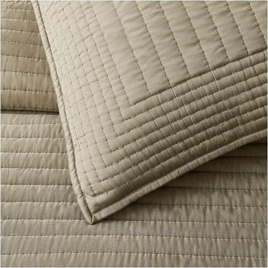 Silky TENCEL™ Pick Stitch Quilt & Shams West Elm