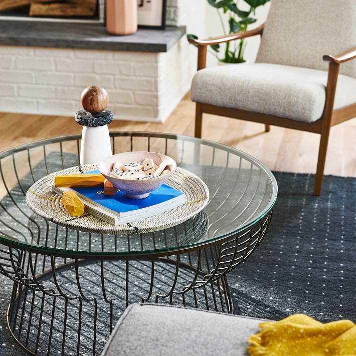 Pillar Coffee Table Modern Living Room Furniture West Elm