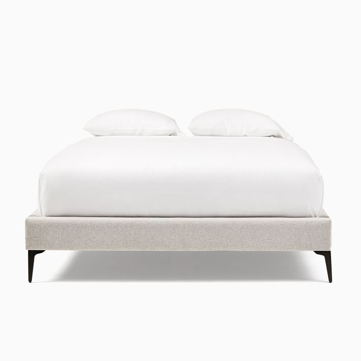 Upholstered Bed Frame Metal Legs West Elm