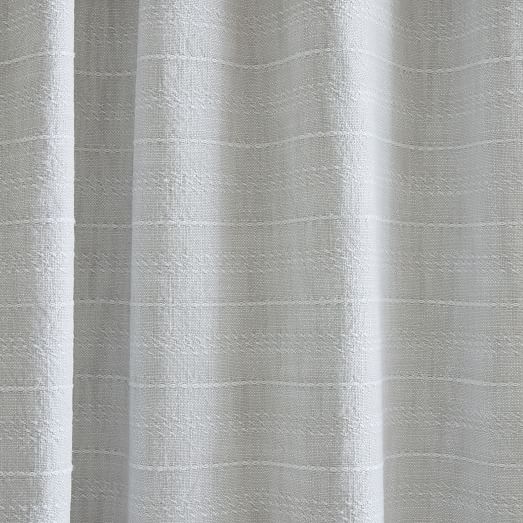 Organic Stripe Jacquard Shower Curtain | West Elm