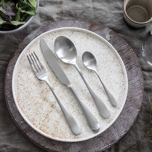 Mepra Natura Ice Stainless Steel Flatware (Set of 20) West Elm