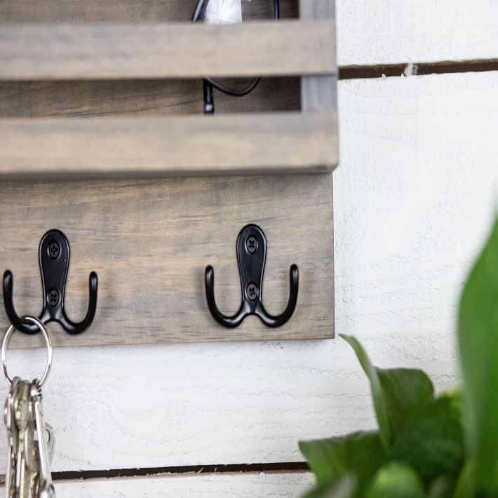 The McGarvey Workshop Coat Hooks Mail Holder