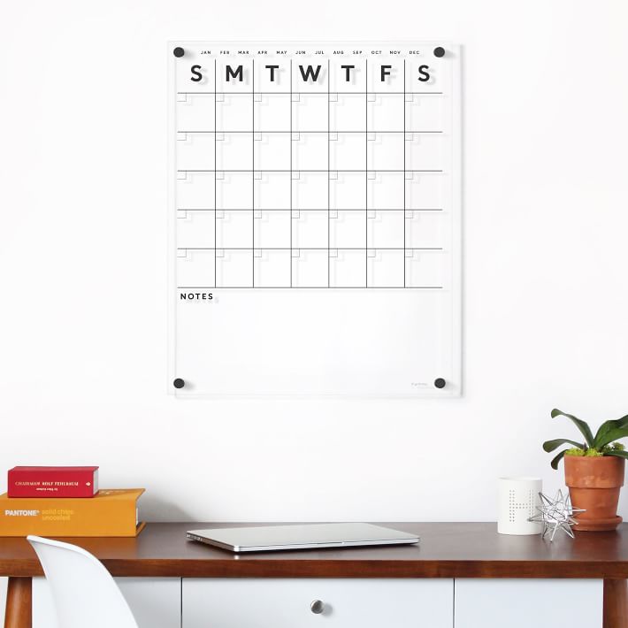 Girl Friday Acrylic Calendar - Bottom Notes | West Elm