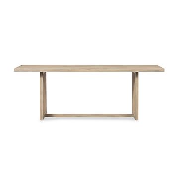 Yvette Woven Rectangle Dining Table (84") | West Elm