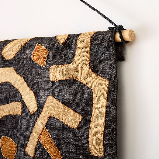 Woven Kuba Cloth Hanging Wall Art | West Elm