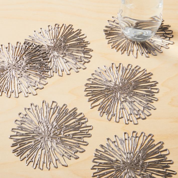 Chilewich Bloom Coasters (Set of 6) West Elm