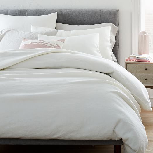 Hemp & Cotton Solid Duvet Cover & Shams West Elm