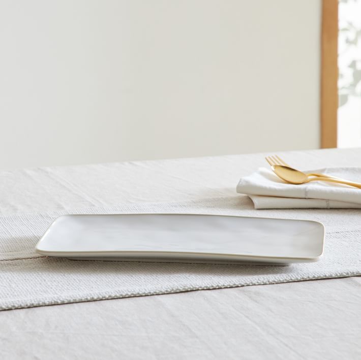 Costa Nova Beja Stoneware Rectangular Tray West Elm