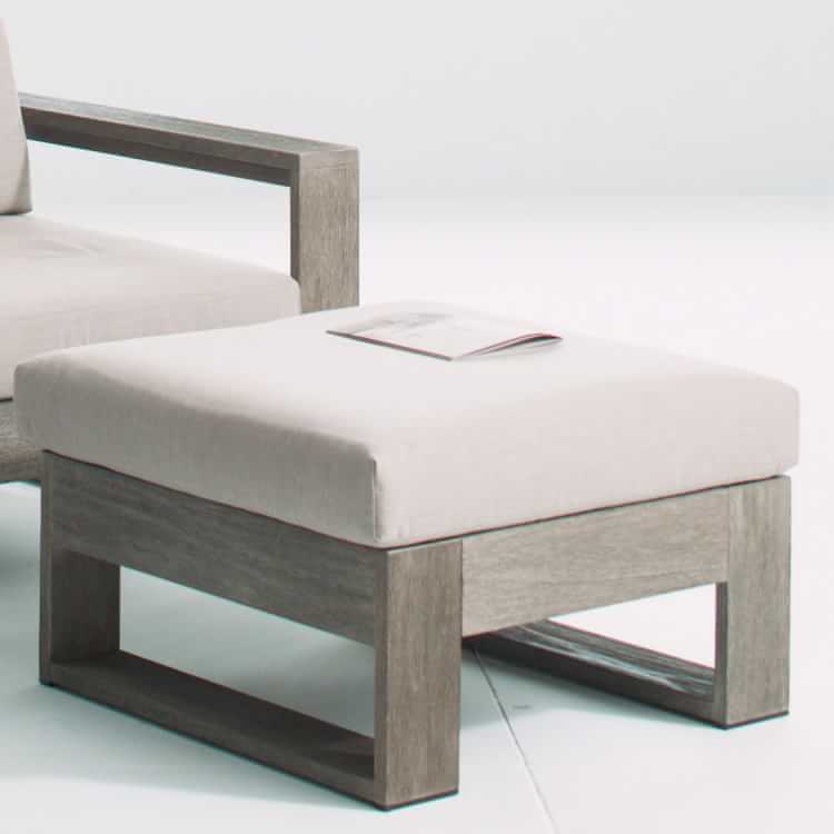 Portside Outdoor Ottoman | West Elm