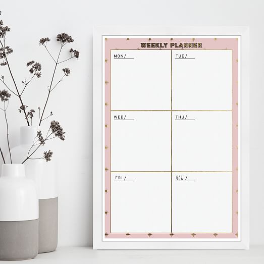 Weekly Planner Dry Erase Board | West Elm