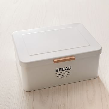 Culinary Couture Stainless Steel Bread Box for Kitchen Countertop