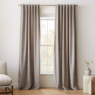 Worn Velvet Curtain | West Elm