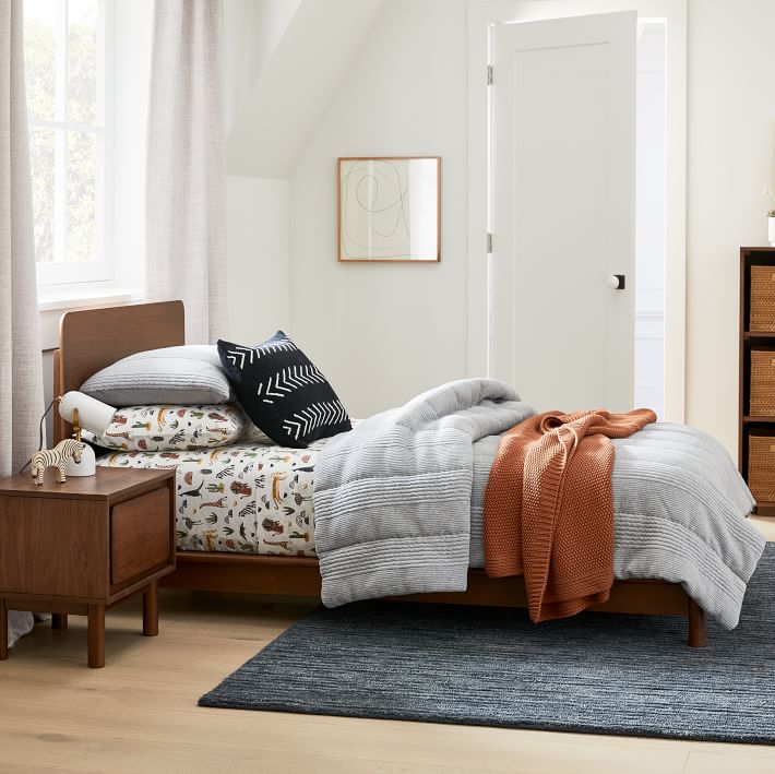 Jersey Linear Cloud Comforter & Shams | West Elm