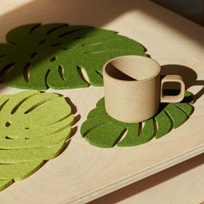 Graf Lantz Felt Trivet Set - Monstera