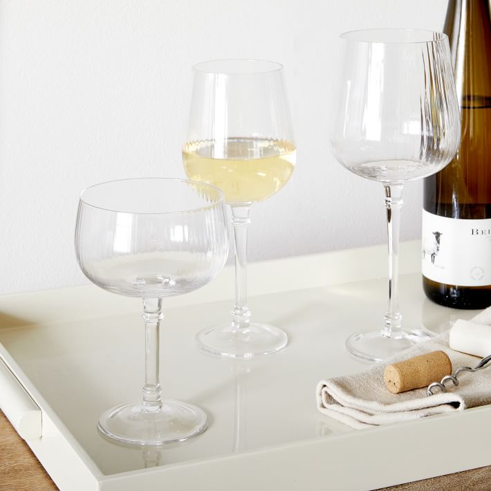 Esme Fluted Wine Glasses West Elm