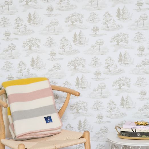 Tree Toile Removable Wallpaper | West Elm