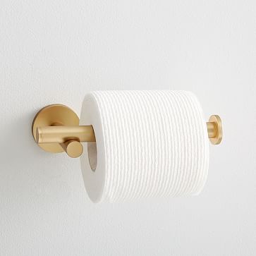 Minimalist Farmhouse White Toilet Paper Holder to Modern Bathroom