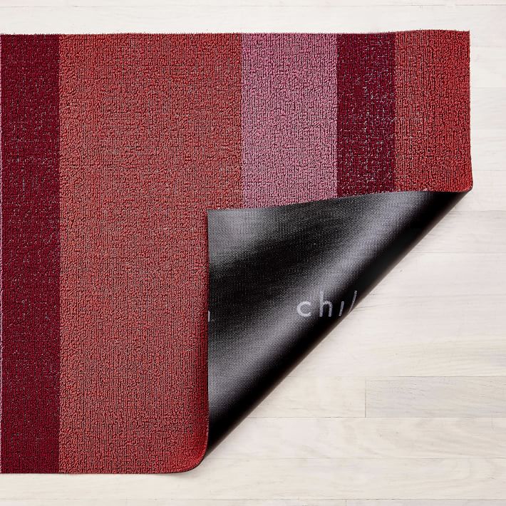 BOLD STRIPE SHAG UTILITY RUG - PEBBLE – Belle Cose