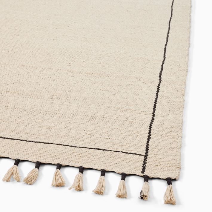 Tassel Trim Jute Rug West Elm