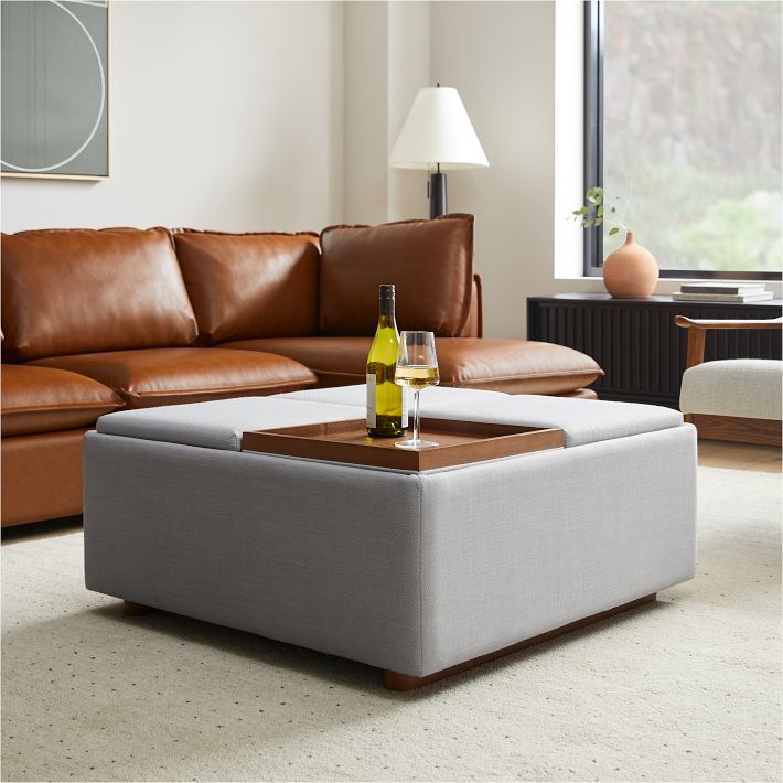 Bowman Storage Ottoman West Elm