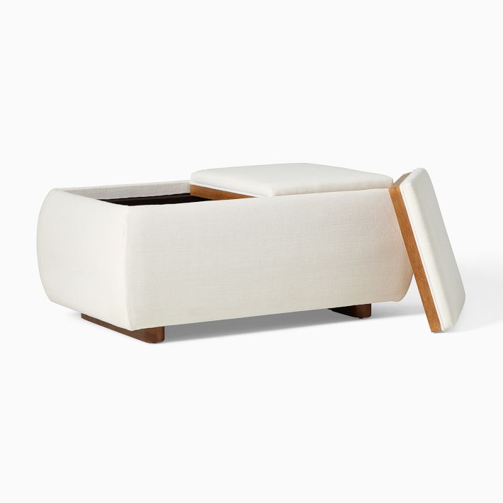 Bowman Storage Ottoman West Elm
