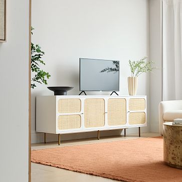 Ida Woven Media Console (68"–80") | West Elm