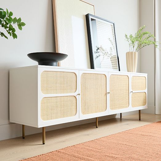 Ida Woven Media Console (68"–80") | West Elm