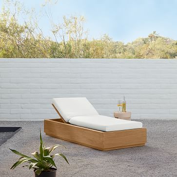 Telluride Outdoor Chaise Lounge | West Elm