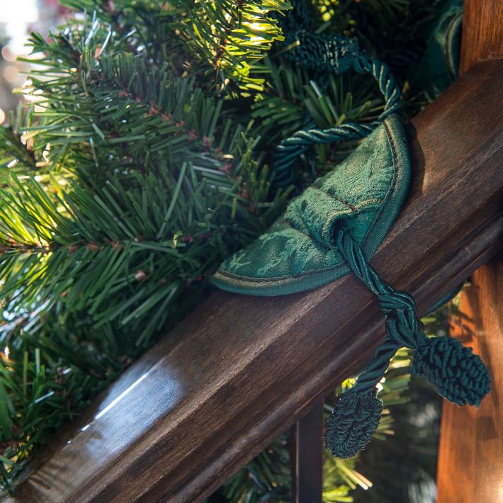 bannister garland ties
