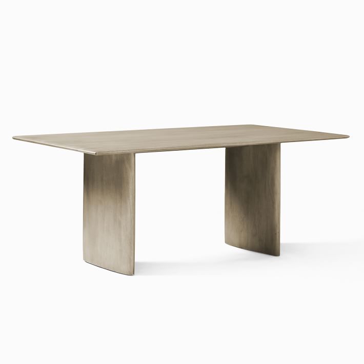 Anton Solid Wood Dining Table Graywashed West Elm