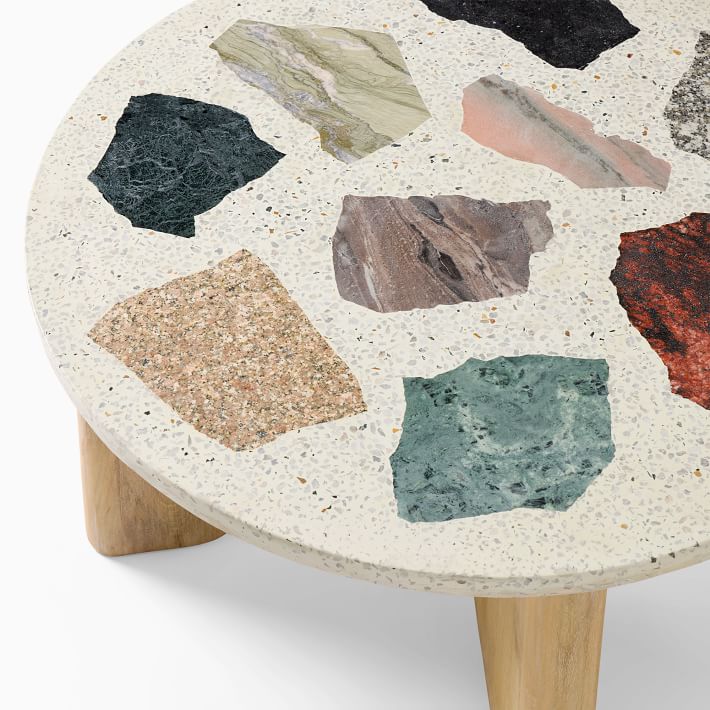 Maddox Terrazzo Round Coffee Table | Modern Living Room Furniture ...