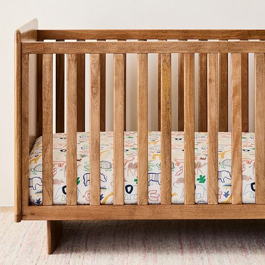 Animals Crib Fitted Sheet West Elm