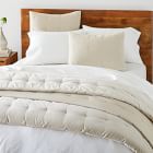 Classic Cotton Velvet Tack Stitch Quilt & Shams | West Elm