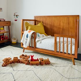 Mid-Century Convertible Baby Crib - Acorn