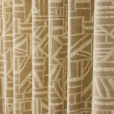 Carved Lines Curtain | West Elm