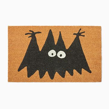 Gold Bat Halloween Bath Mat - Mad Halloween