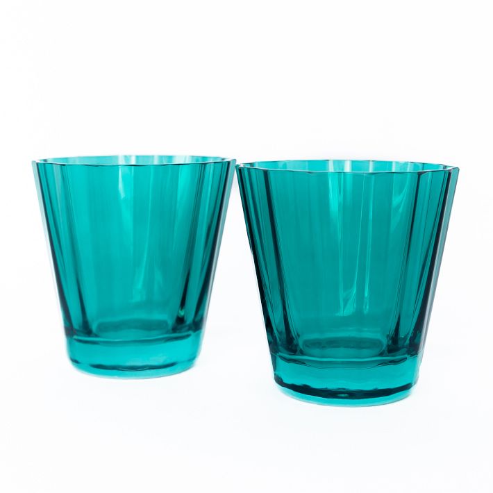 Estelle Colored Glass Sunday Lowball Glass Sets West Elm