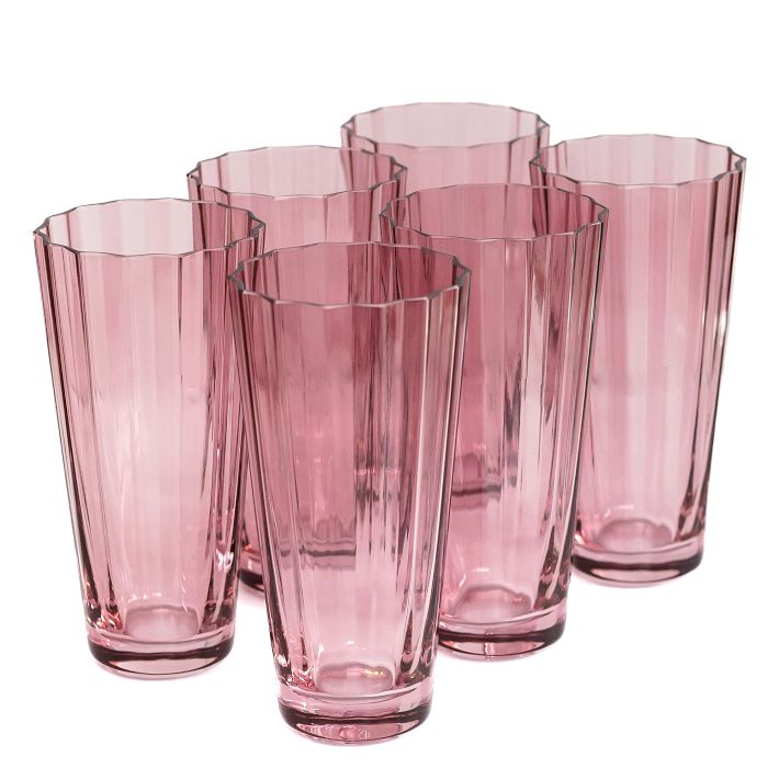 Estelle Colored Glass Sunday Highball Glass Sets West Elm