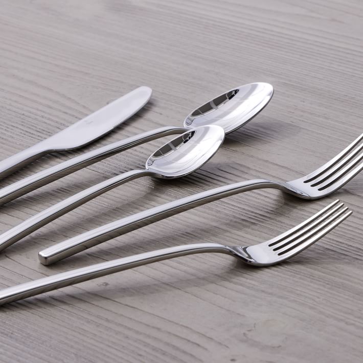 Ebern Designs Vittoriana Stainless Steel Flatware Set - Service for 8