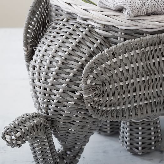 Elephant Shaped Basket | West Elm