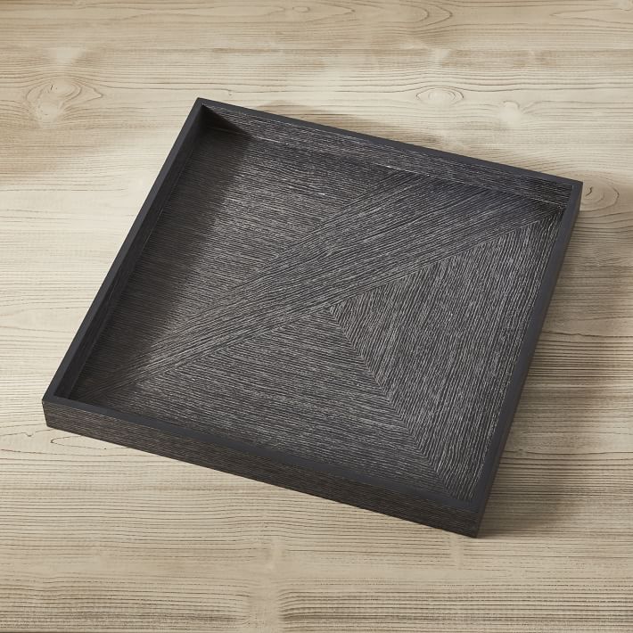 Black & White Wood Serving Tray – Debbie's Artistry